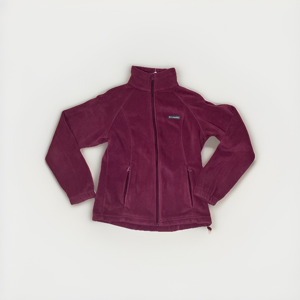 Columbia‎ Women's Full Zip Jacket Fleece Pockets Warm Polyester Purple Size M